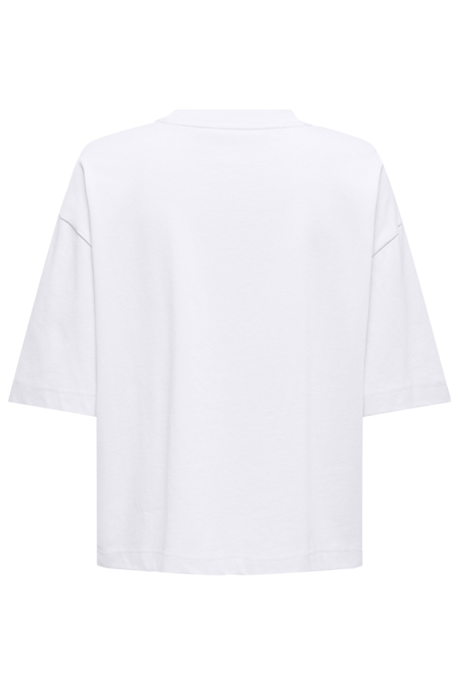ONLLARA S/S BOXY TEE JRS 15370997 White